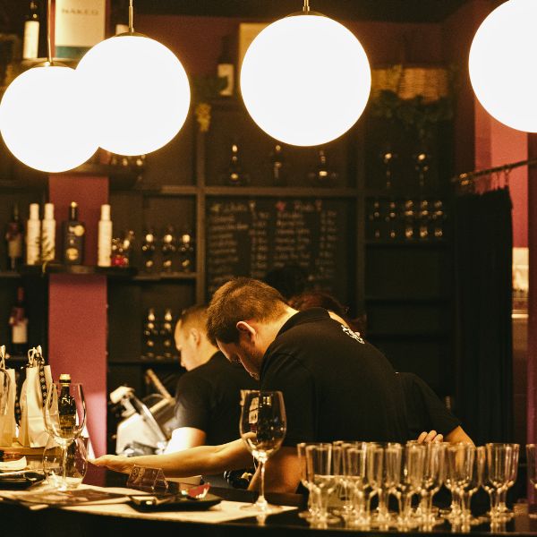 Bar operations inside a Cantina by Cinque location.